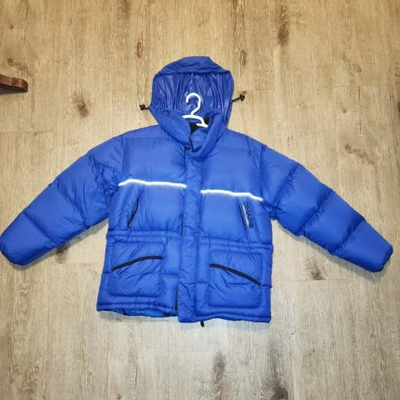 NEW RALPH LAUREN CHAPS LARGE, (42-44) MEN'S BLUE DOWN PUFFER JACKET - Picture 2 of 5